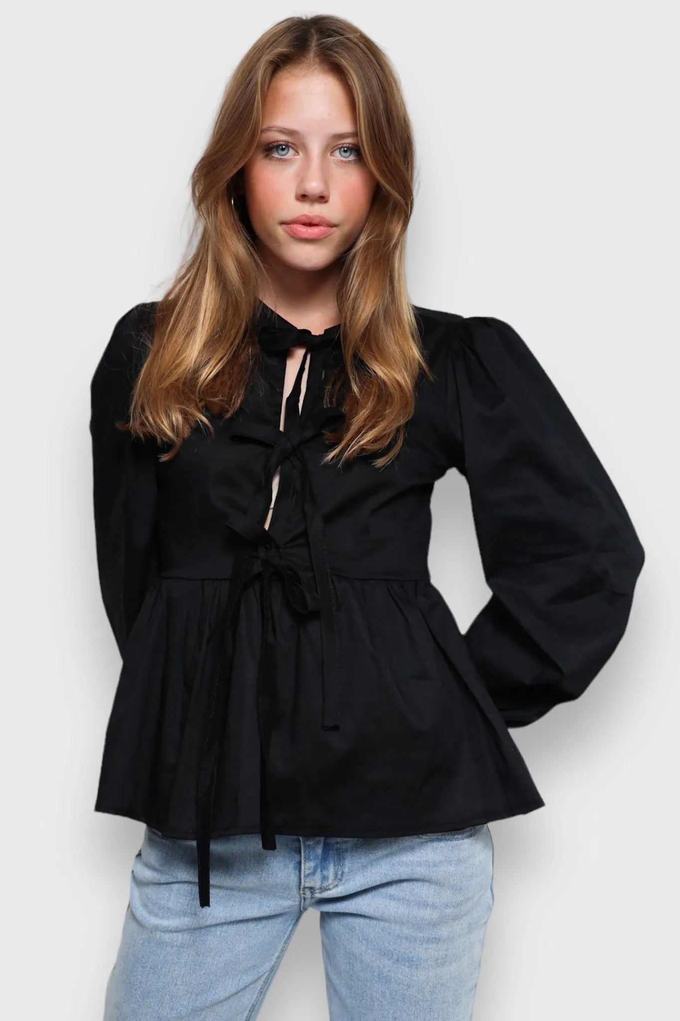 Meet Me There Blouses|Angel Blouse Black