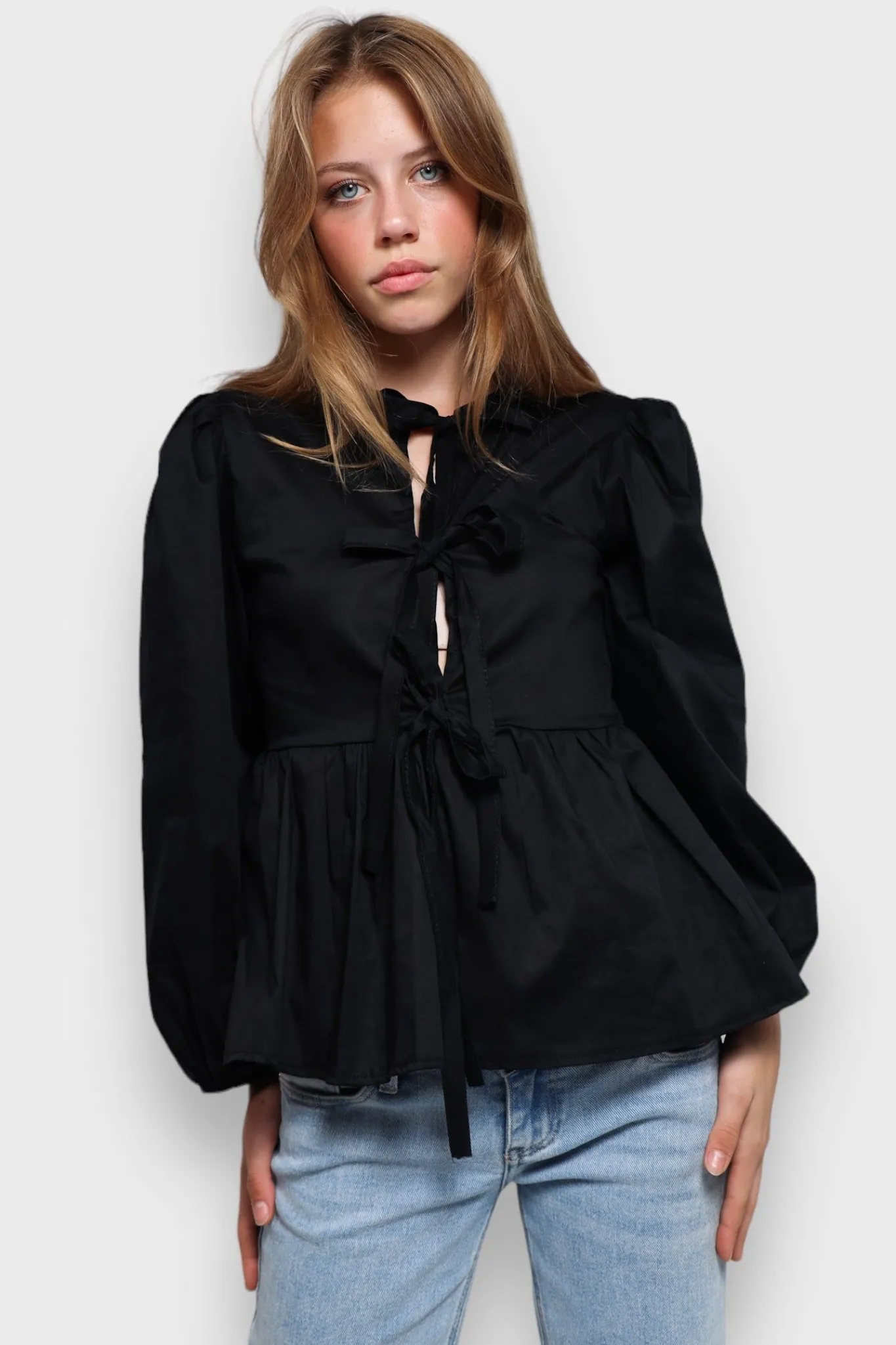 Meet Me There Blouses|Angel Blouse Black