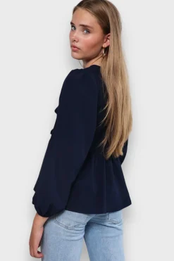 Meet Me There Blouses|Angel Blouse Navy