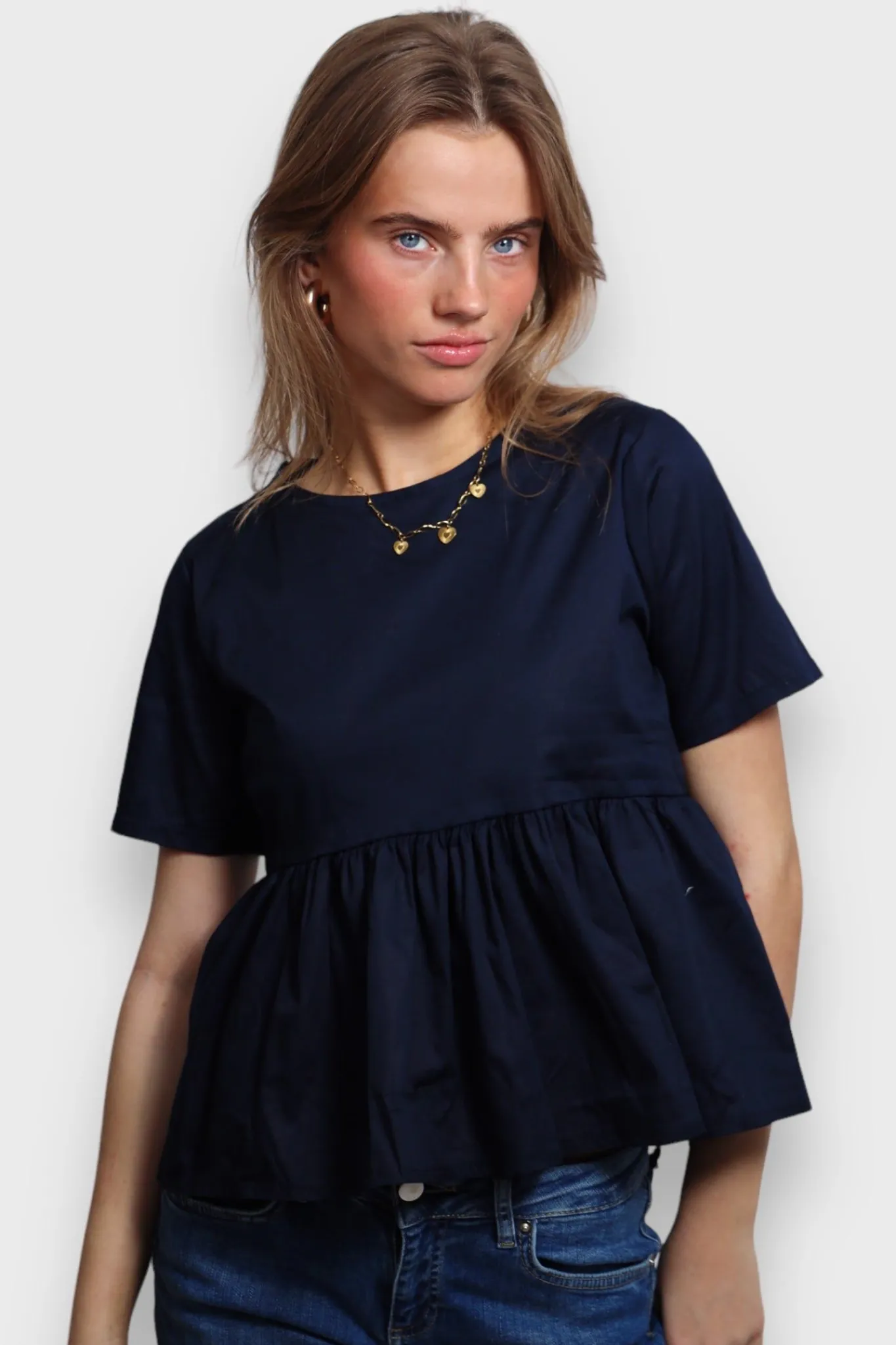 Meet Me There Blouses|Belle Blouse Navy