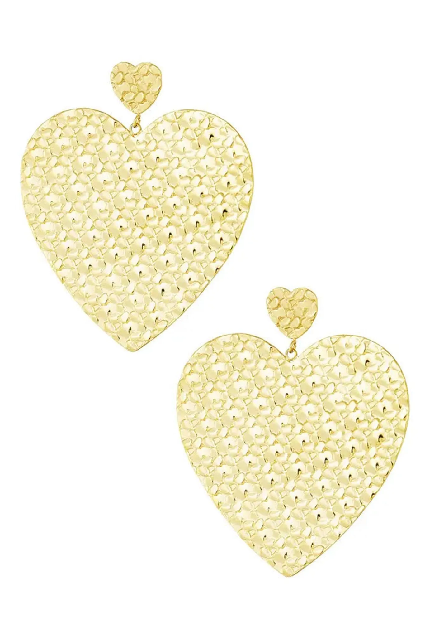 Meet Me There Jewelery|Big Heart Earrings