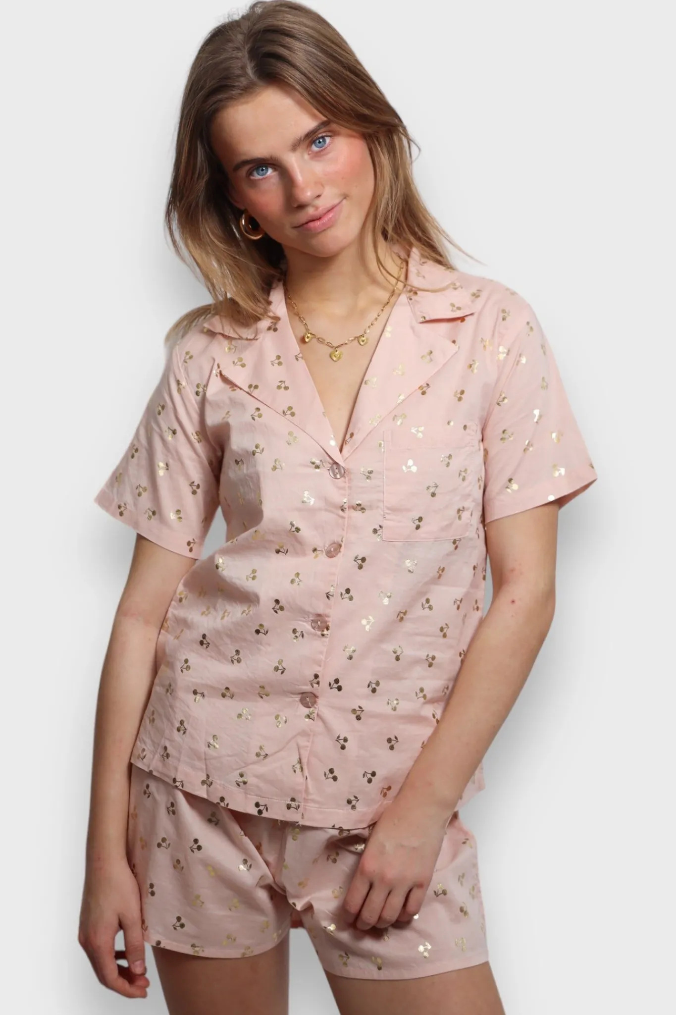 Meet Me There Loungewear|Cherry Pajamas