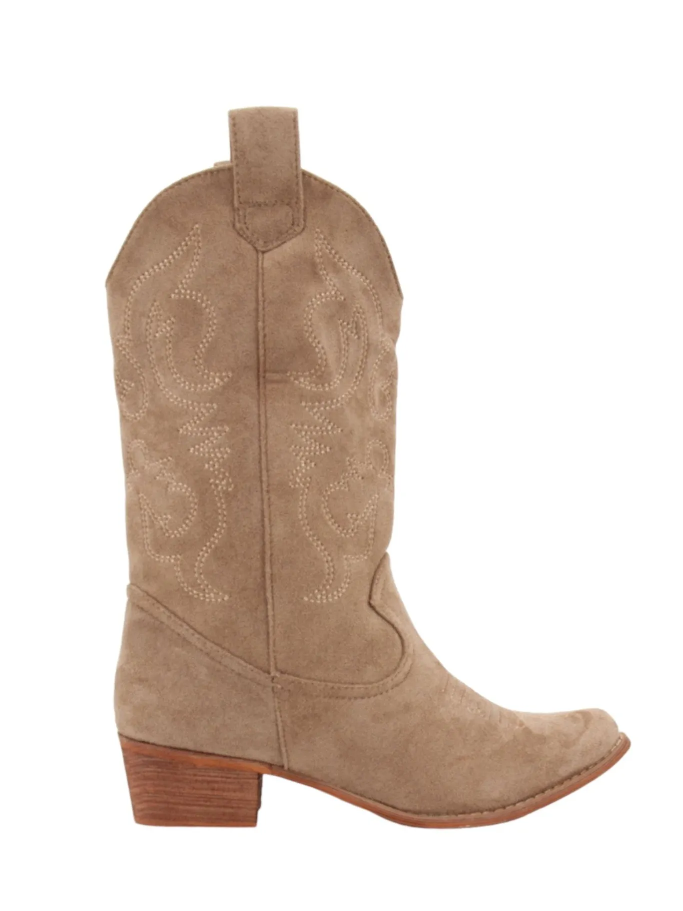 Meet Me There Shoes|Cowboy Boots Brown Suede