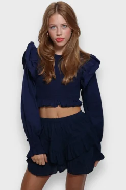 Meet Me There Skirts|Dots Skort Navy