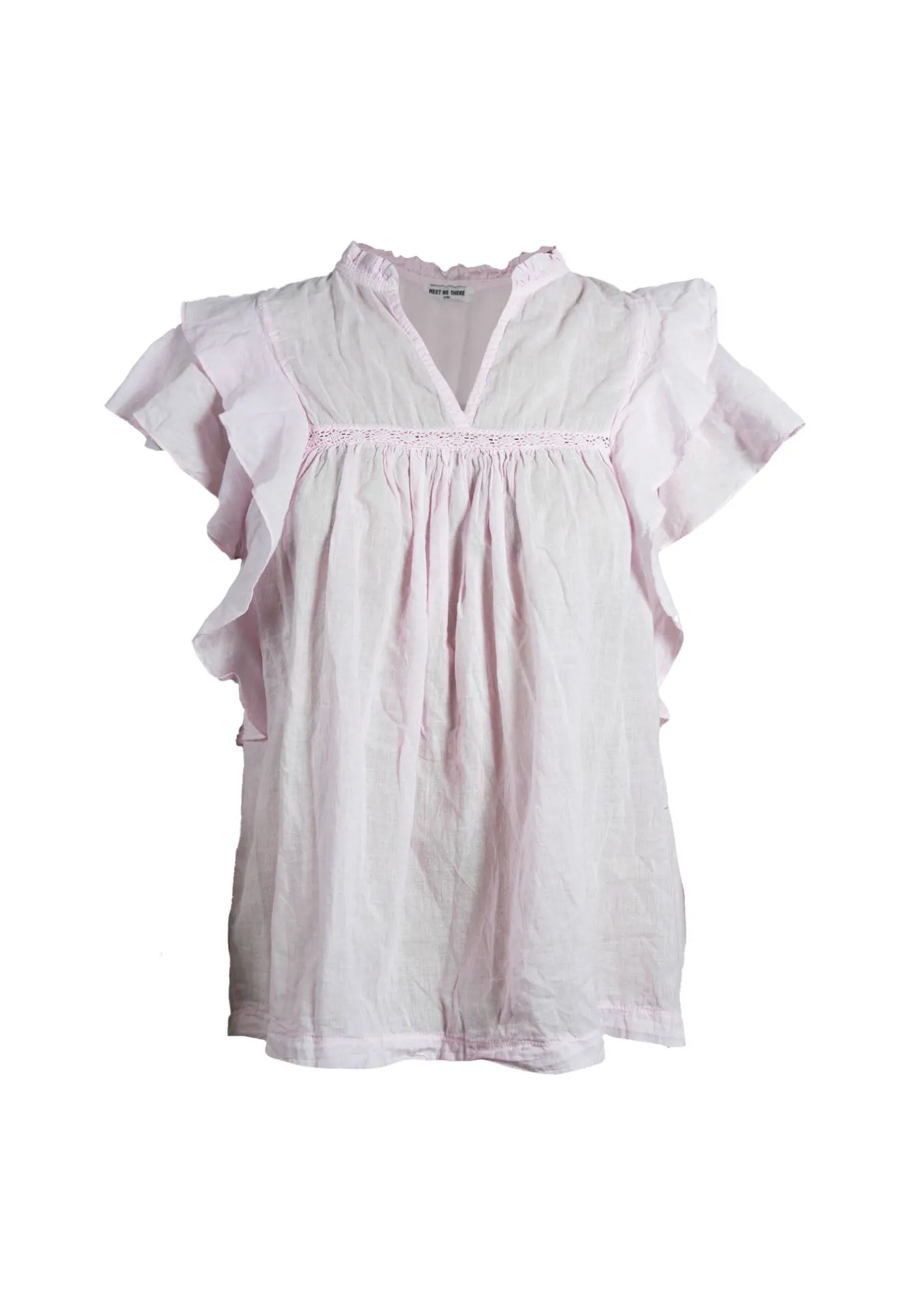 Meet Me There Tops|Flora Blouse Baby Pink