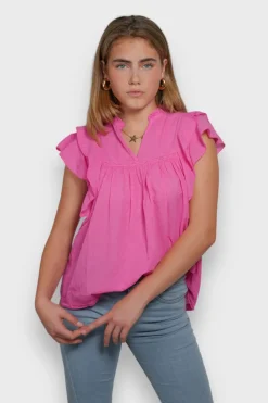Meet Me There Blouses|Flora Blouse Pink