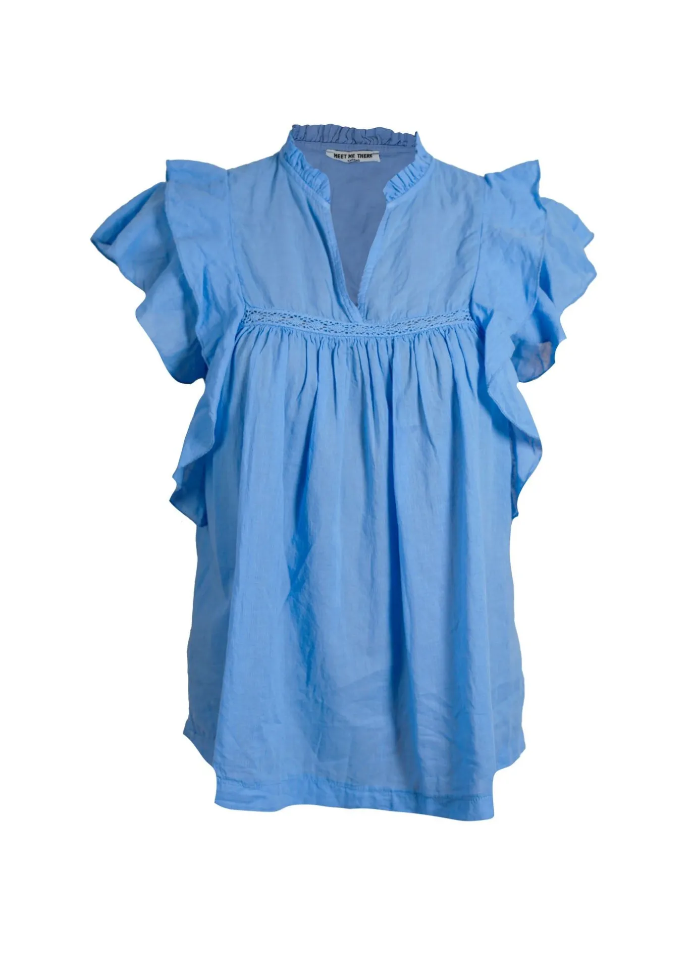 Meet Me There Blouses|Flora Blouse Sky Blue