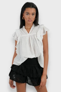 Meet Me There Blouses|Flora Blouse White