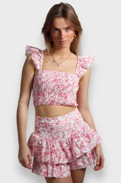 Meet Me There Skirts|Flower Skirt Pink