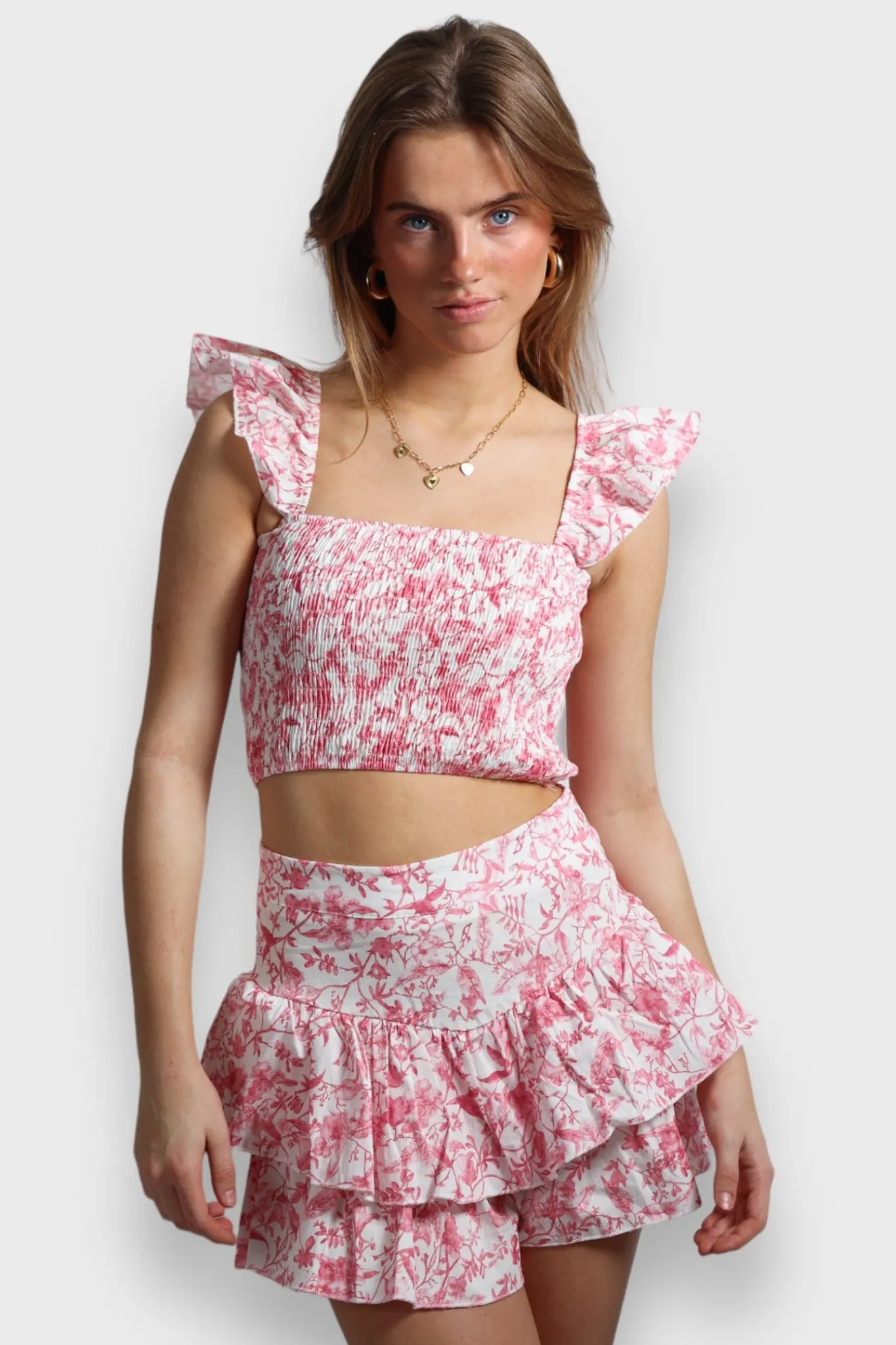 Meet Me There Skirts|Flower Skirt Pink