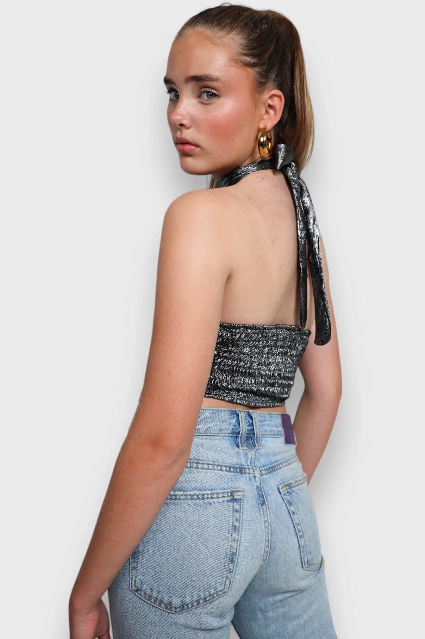 Meet Me There Tops|Glammer Top Silver