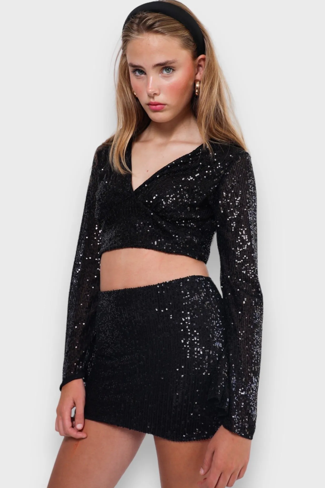Meet Me There Tops|Glimmer Blouse Black