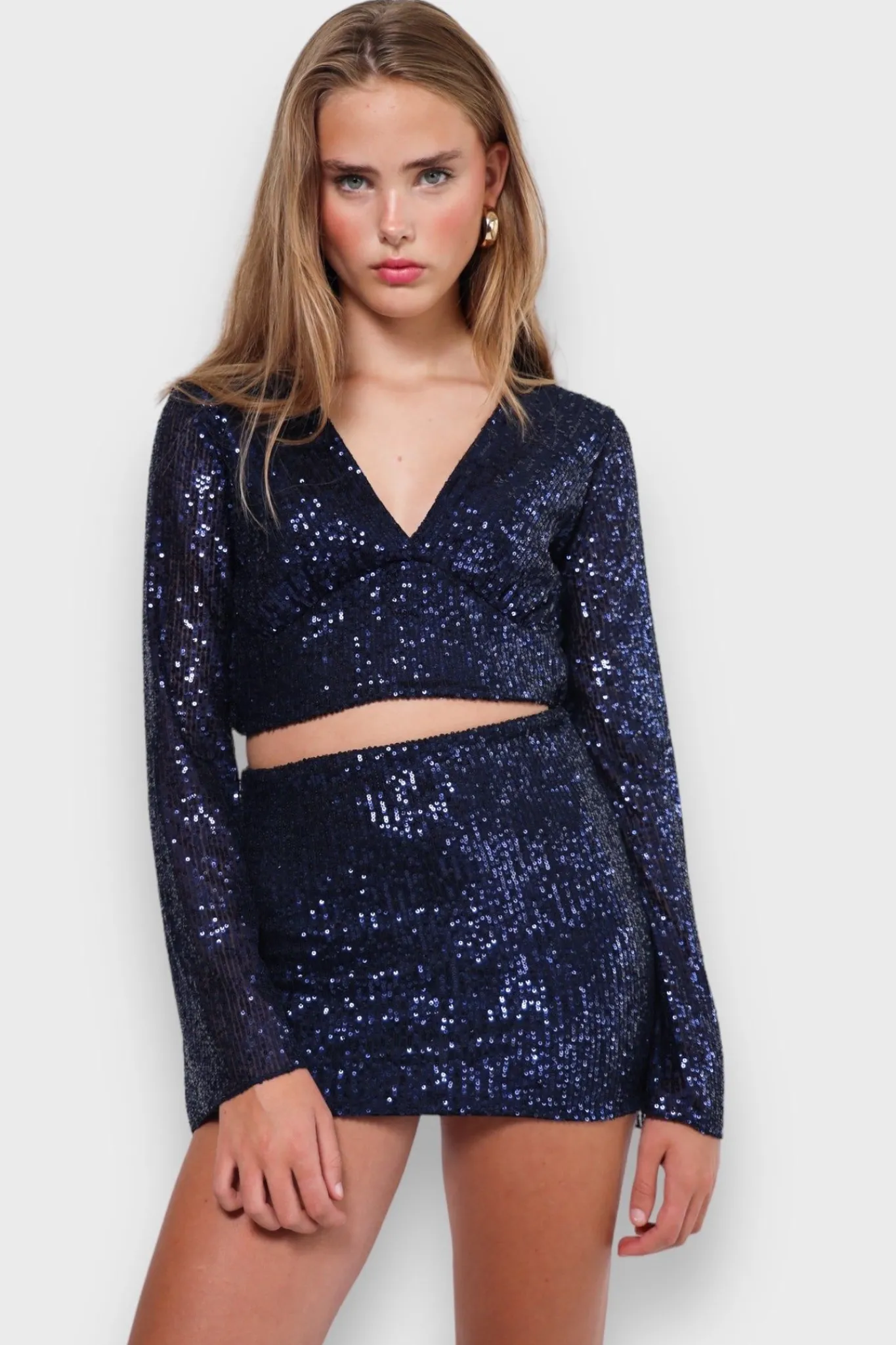 Meet Me There Blouses|Glimmer Blouse Navy