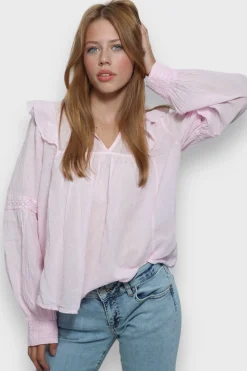 Meet Me There Tops|Glory Blouse Baby Pink