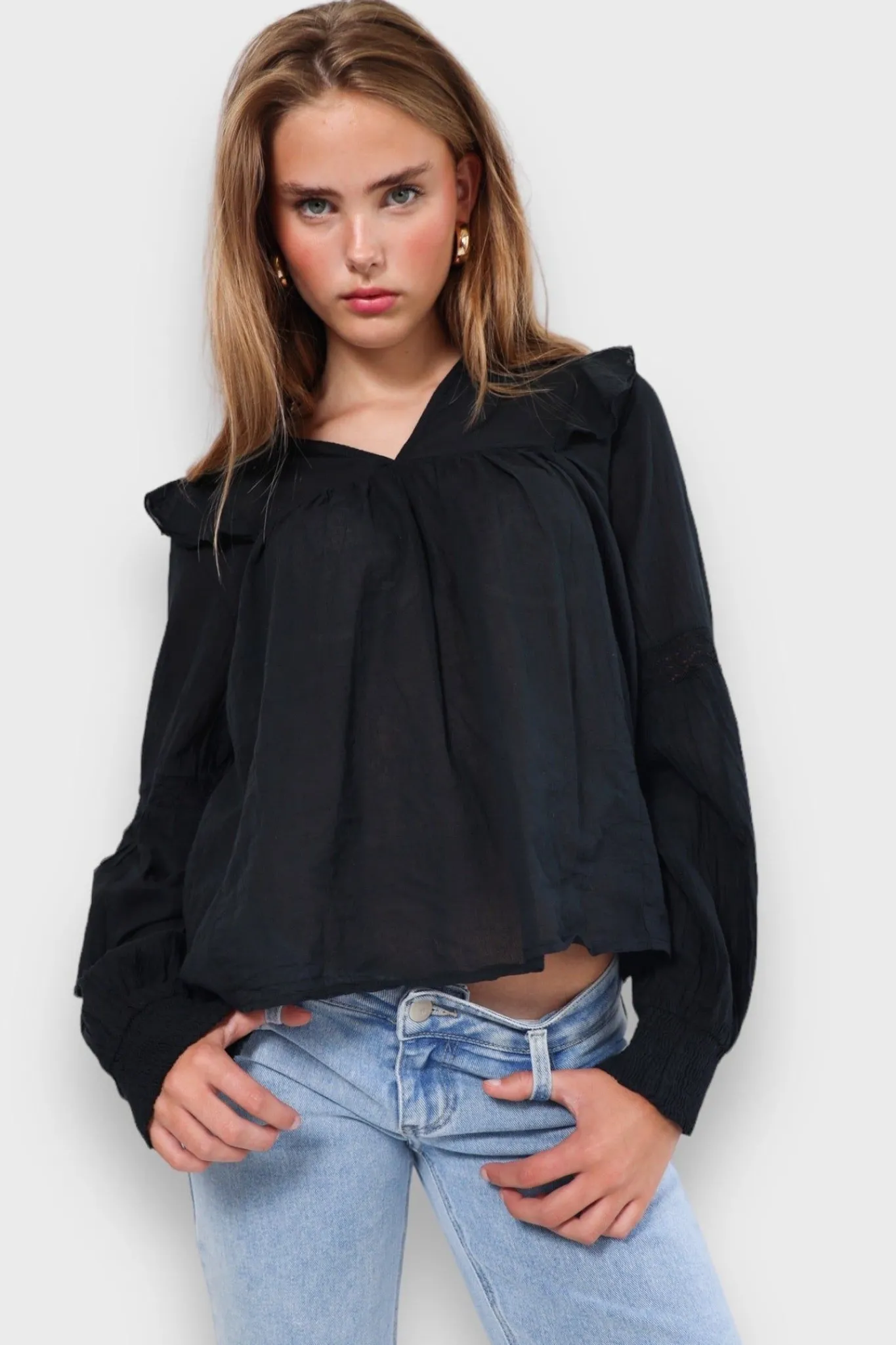 Meet Me There Tops|Glory Blouse Black