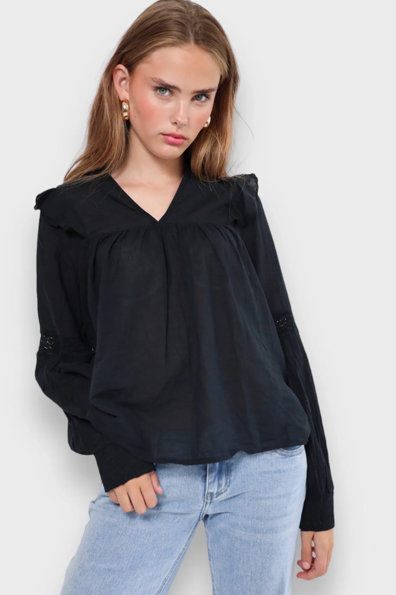 Meet Me There Tops|Glory Blouse Black
