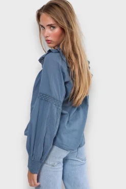 Meet Me There Blouses|Glory Blouse Blue