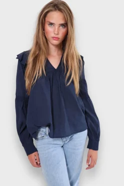 Meet Me There Tops|Glory Blouse Navy