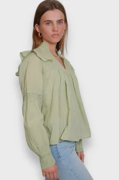 Meet Me There Blouses|Glory Blouse Sage Green
