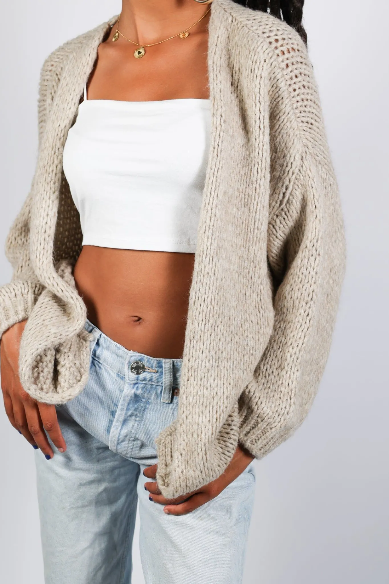 Meet Me There Cardigans And Sweaters|Keep Me Warm Cardigan Stone