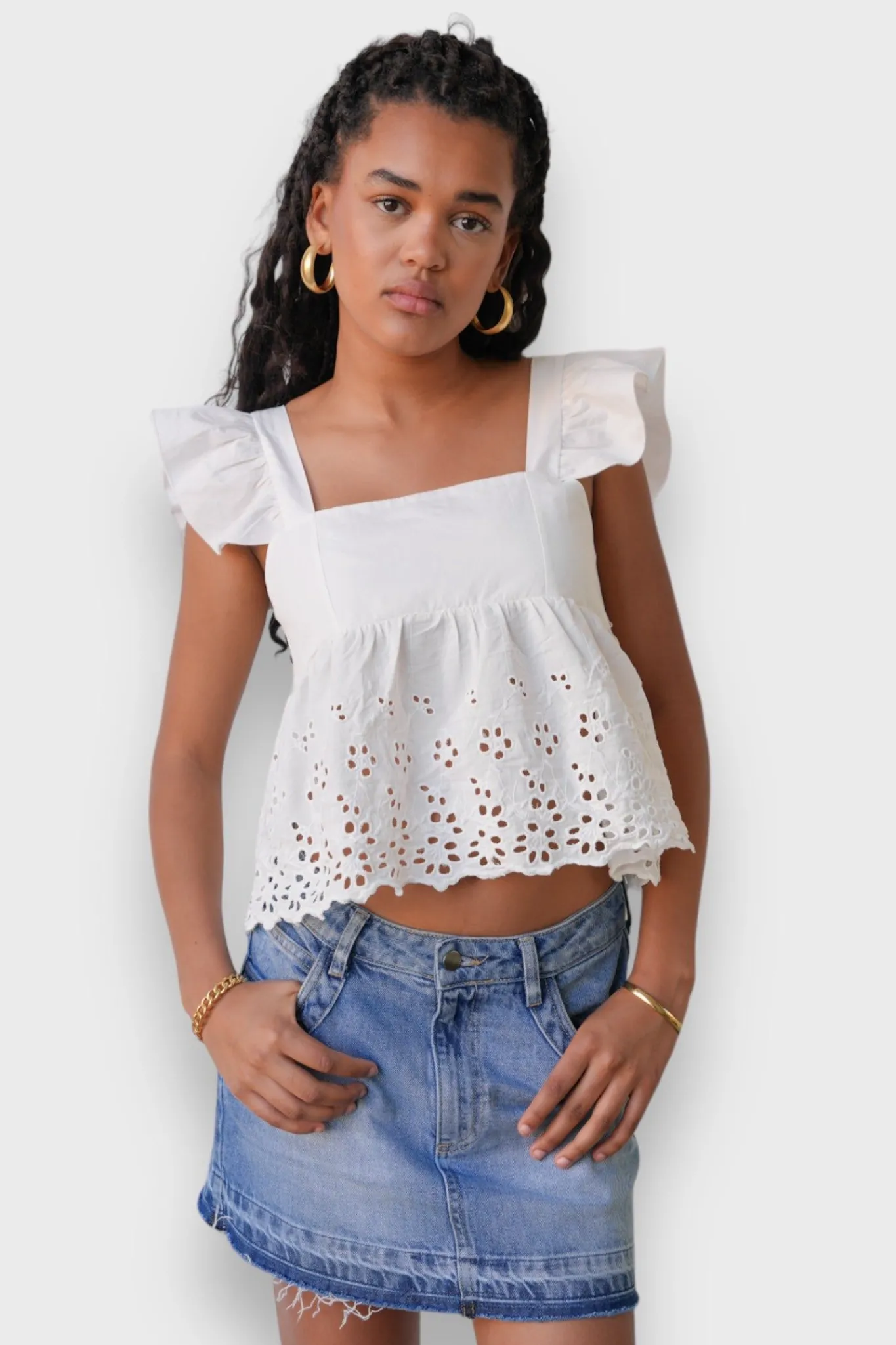 Meet Me There Tops|Lily Top White