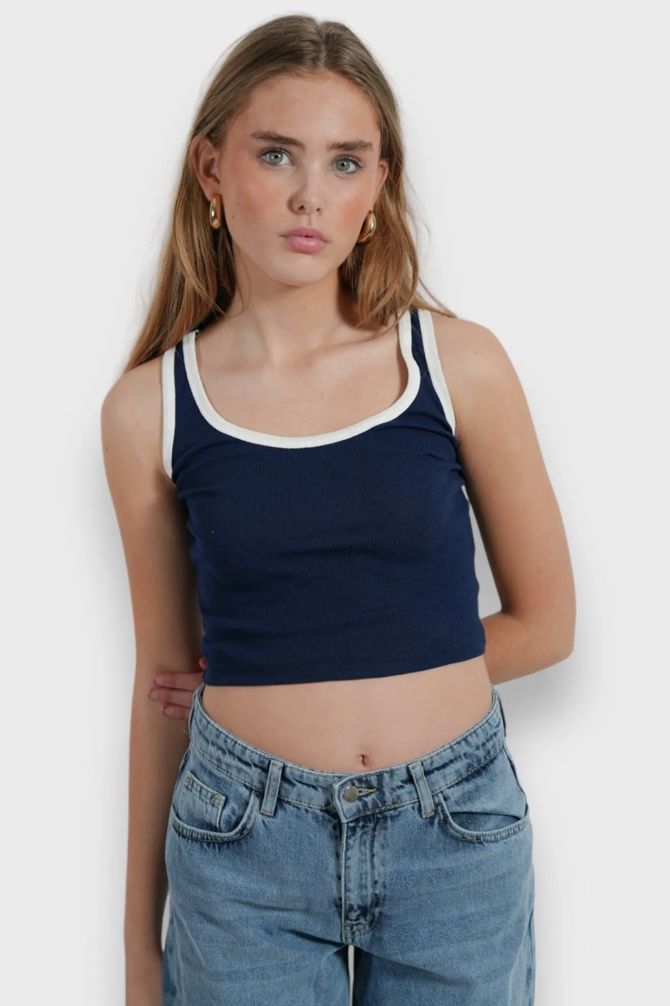 Meet Me There Tops|Lulu Top Navy