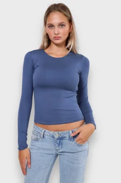 Meet Me There Tops|Muse Top Steel Blue