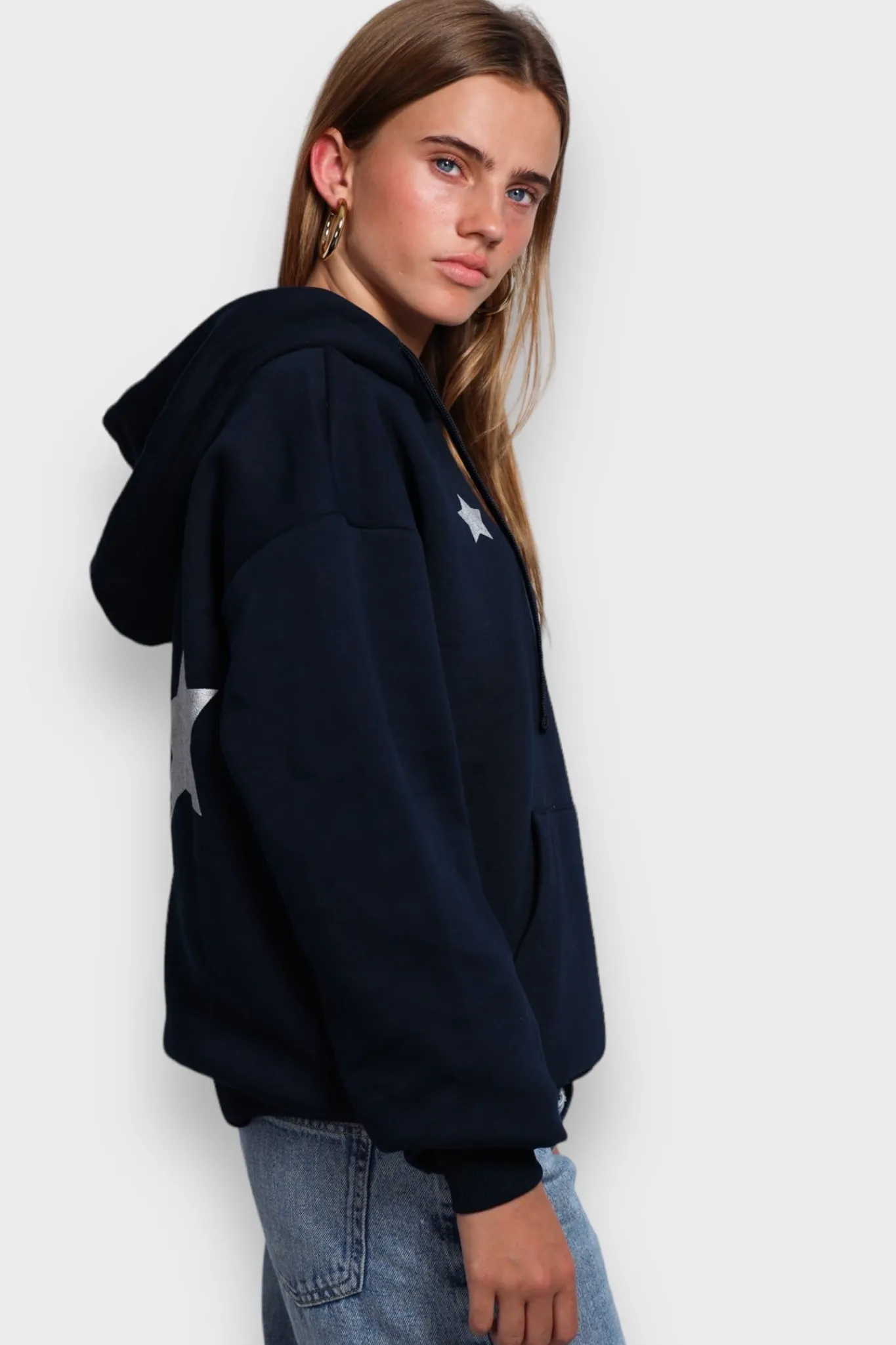 Meet Me There Cardigans And Sweaters|Stargirl Hoodie Navy