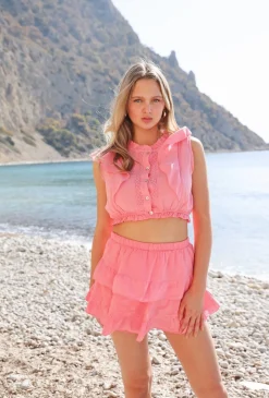 Meet Me There Blouses|Sunshine Blouse Coral