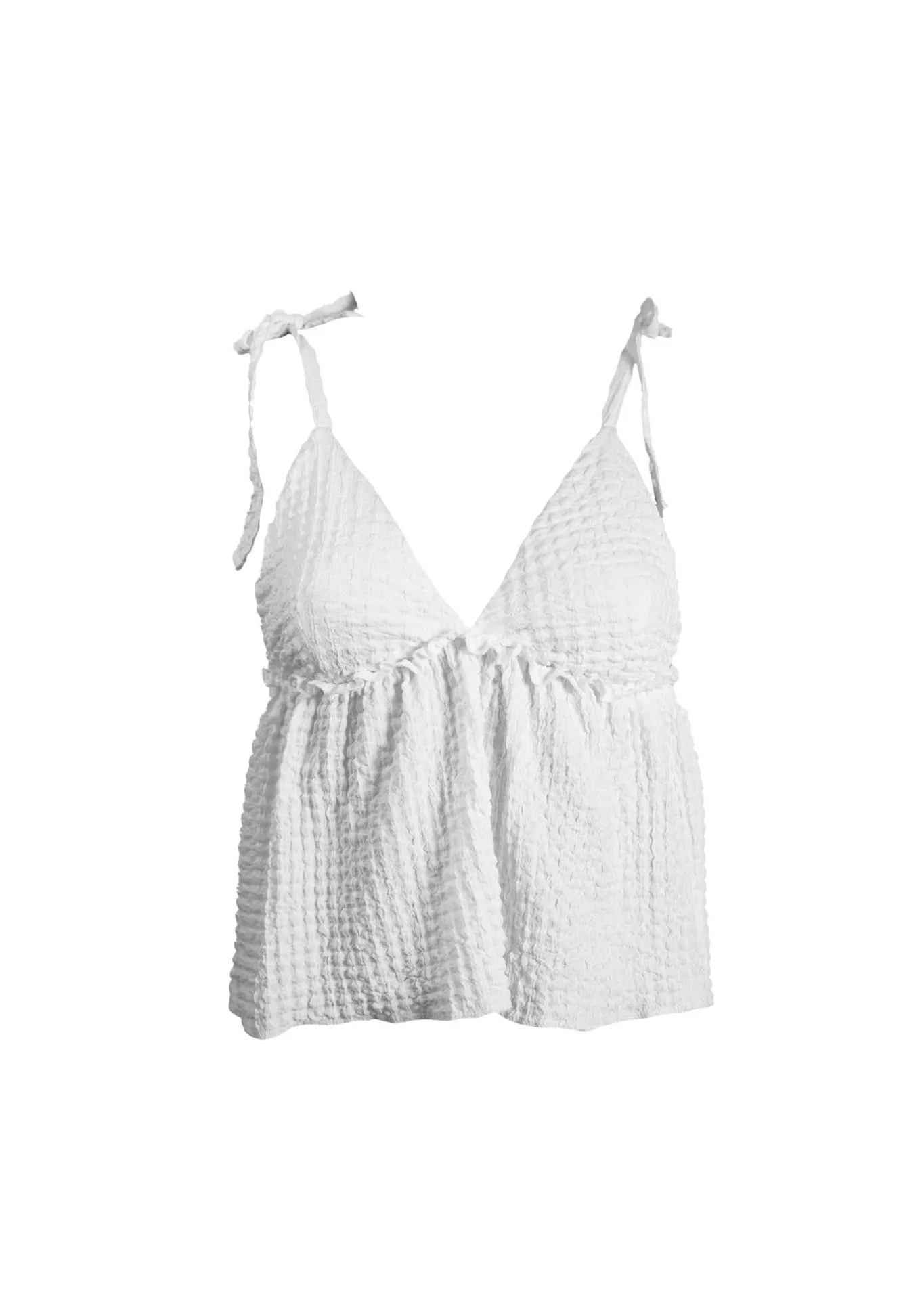 Meet Me There Tops|Violet Top White Crinkle